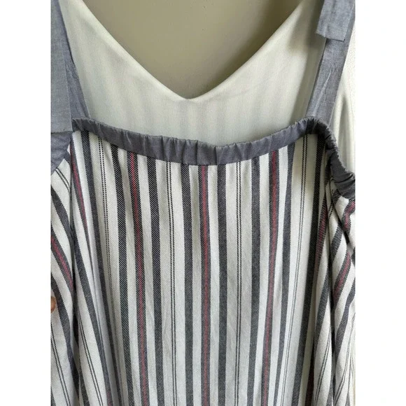 Doe & Rae Beachy Stripe Sleeveless Maxi Dress Sz. Small - Picture 6 of 9